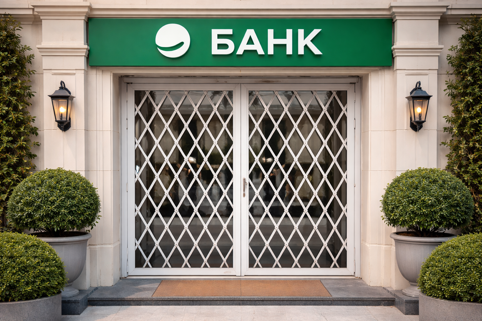 Банківське відділення із захищеною вхідною групою